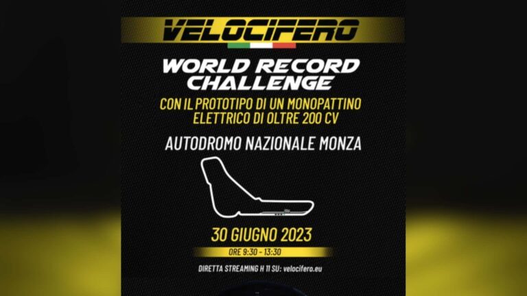 Velocifero To Attempt World Speed Record At Monza On Electric Prototype
